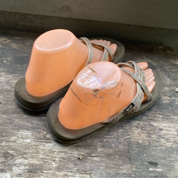 Teva 36400 Mush Mandalyn Women's Brown Flip Flop Strappy Platform Sandals SZ W8 - Picture 7 of 16